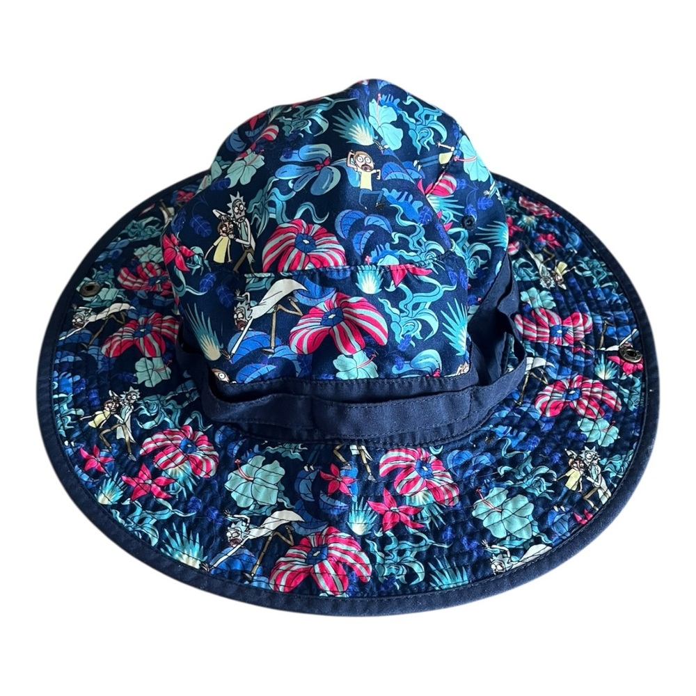 2019 Cartoon Network Adult Swim Ricky & Morty Tropical Navy Outdoor Bucket Hat